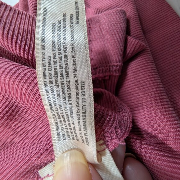 Anthropologie Saturday Sunday Cupro Dress Women's Medium Cinched Waist - Picture 9 of 9